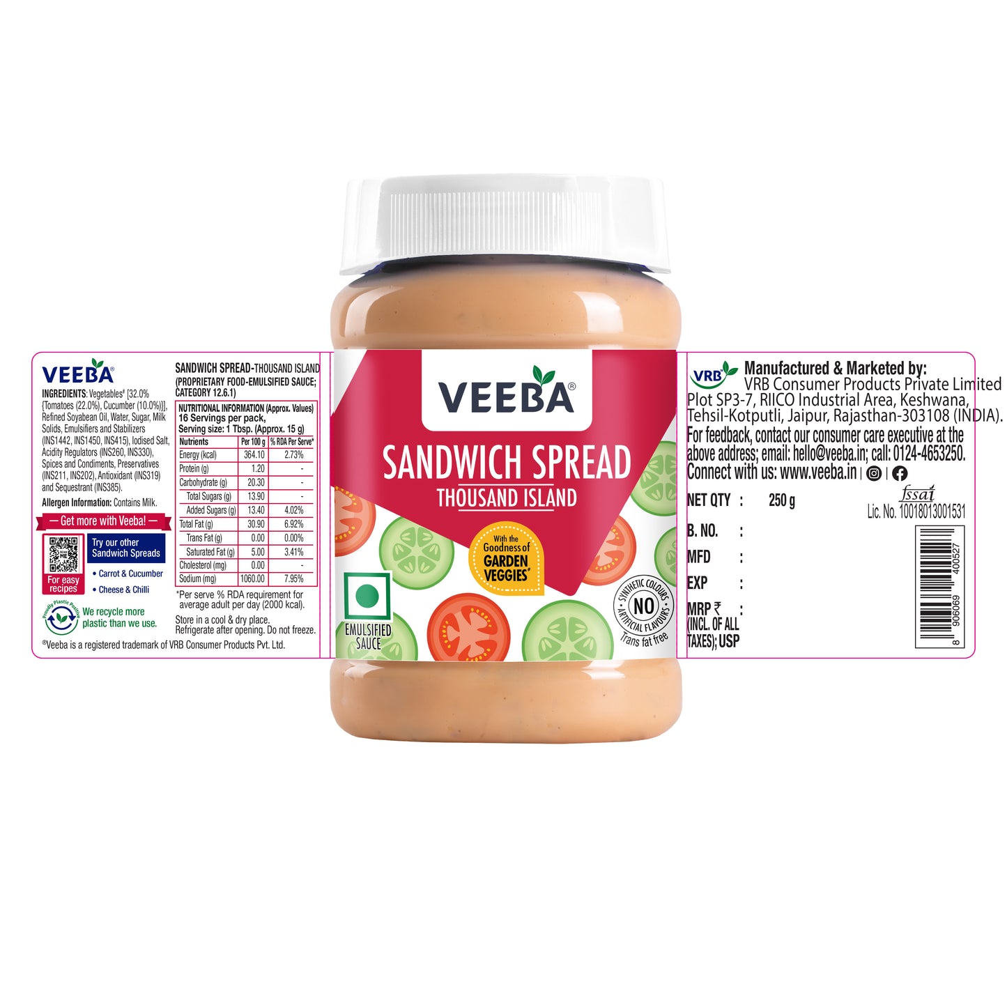 Sandwich Spread Thousand Island (250G)