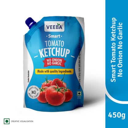 Veeba Smart Tomato Ketchup No Onion No Garlic (450G)