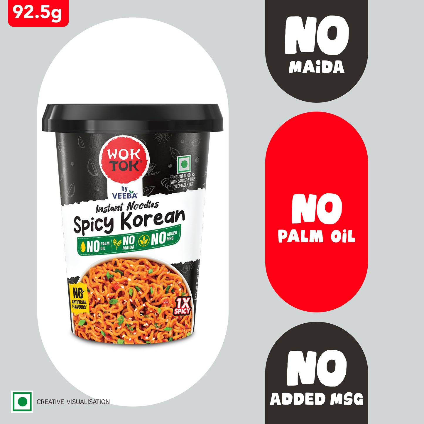 Instant Cup Noodles Spicy Korean