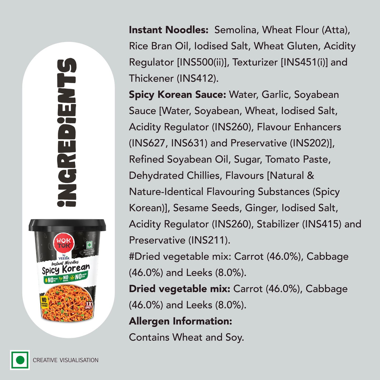 Instant Cup Noodles Spicy Korean
