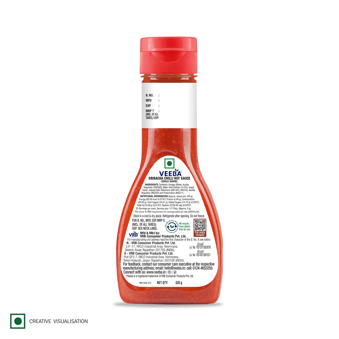 Sriracha Chilli Hot Sauce (320G)