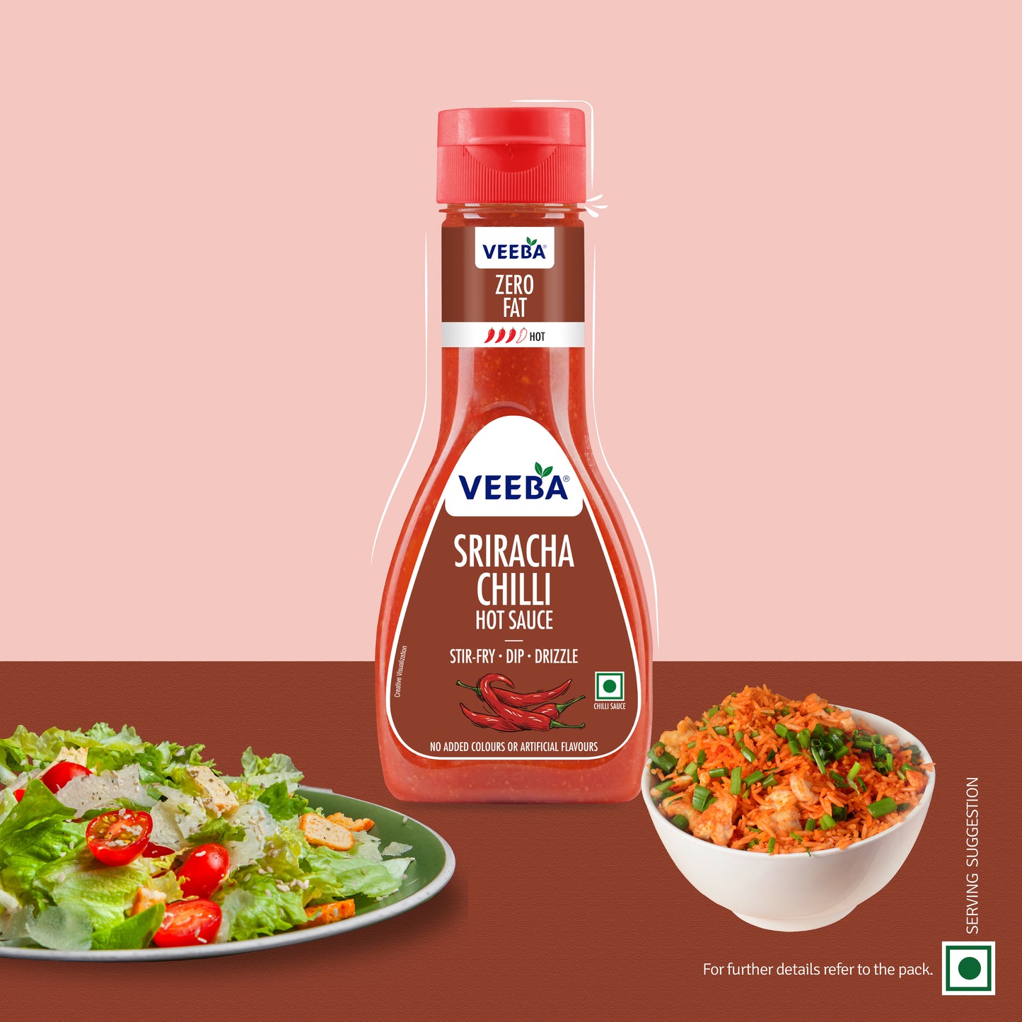 Veeba Sriracha Chilli Hot Sauce (320G)