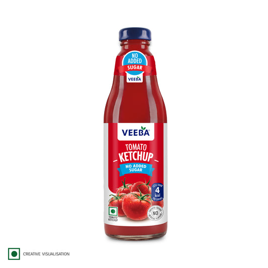 VEEBA TOMATO KETCHUP NO ADDED SUGAR (460G)