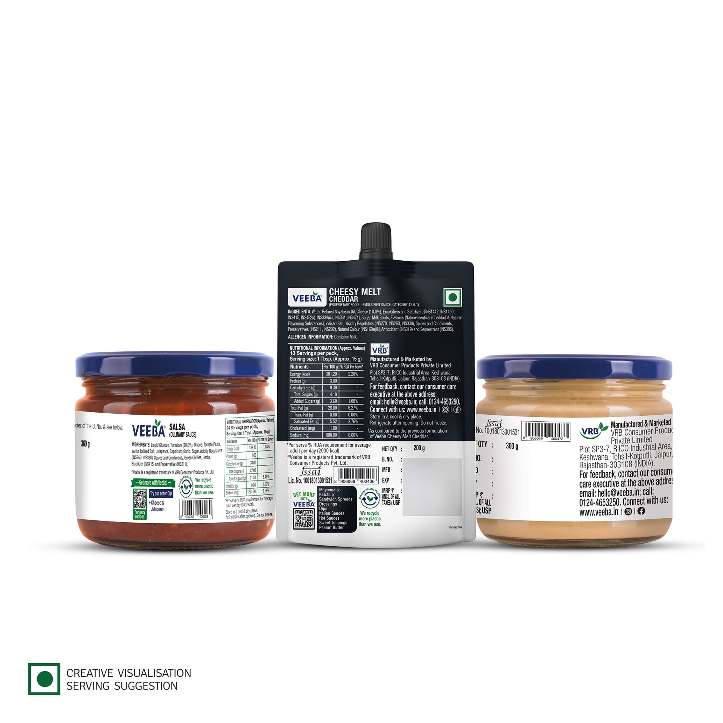 Cheese & Jalapeno Dip (300G) | Salsa Dip(360G) | Cheddar Cheesy Melt (200G)