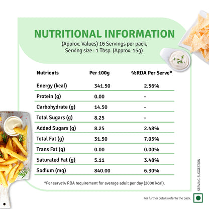 Veg Mayonnaise Eggless (250G)