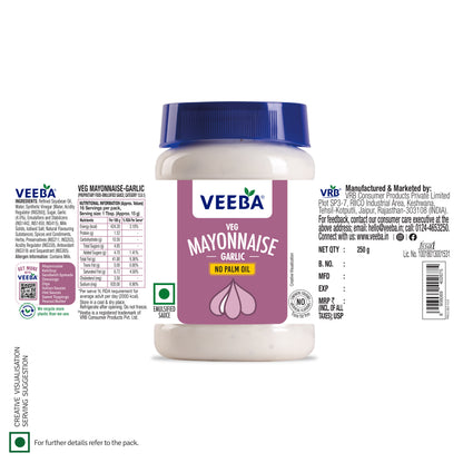 Veg Mayonnaise Garlic (250G)