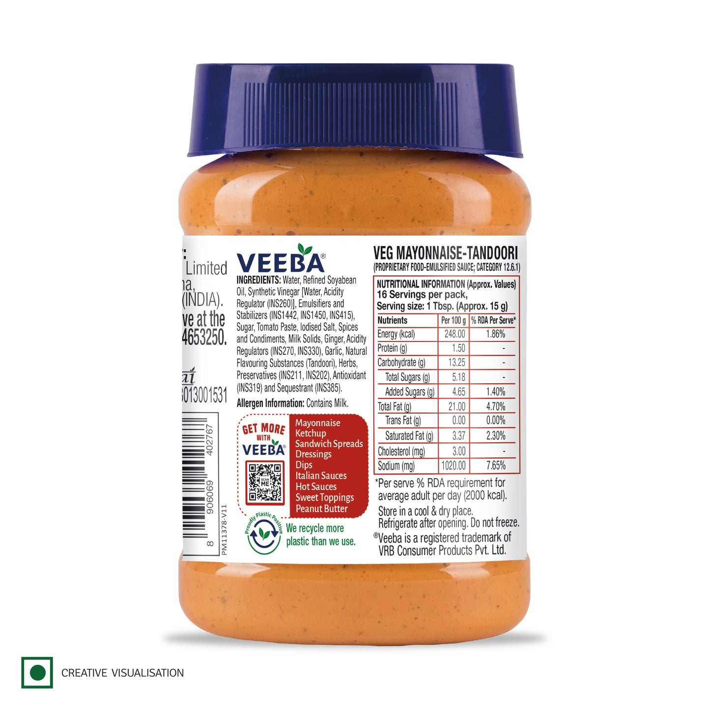 Veg Mayonnaise Tandoori (250G)