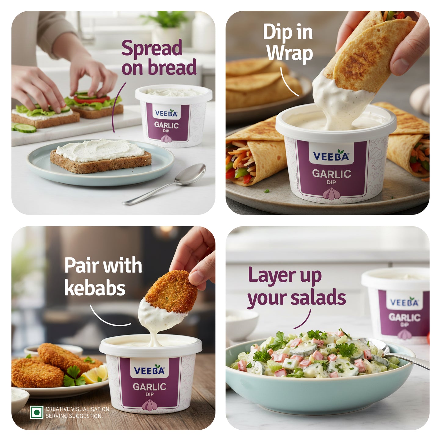 Veeba Garlic Dip 175G