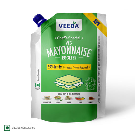 VEEBA CHEF'S SPECIAL VEG MAYONNAISE EGGLESS (875G)