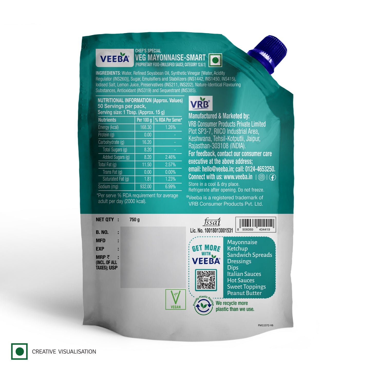 Chef's Special Veg Mayonnaise Smart (750G)