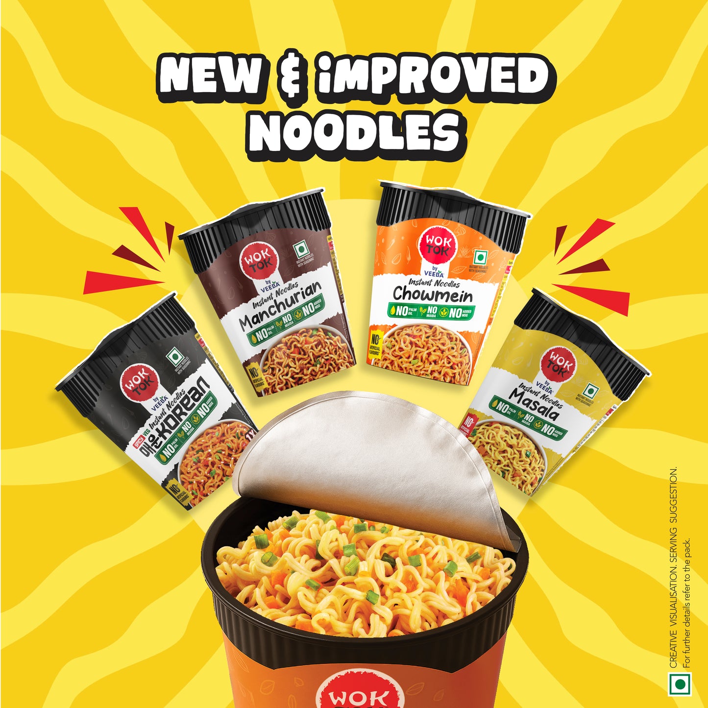 Instant Cup Noodles Spicy Korean