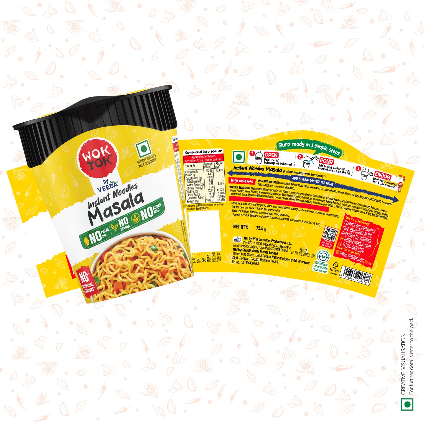 Instant Cup Noodles Masala