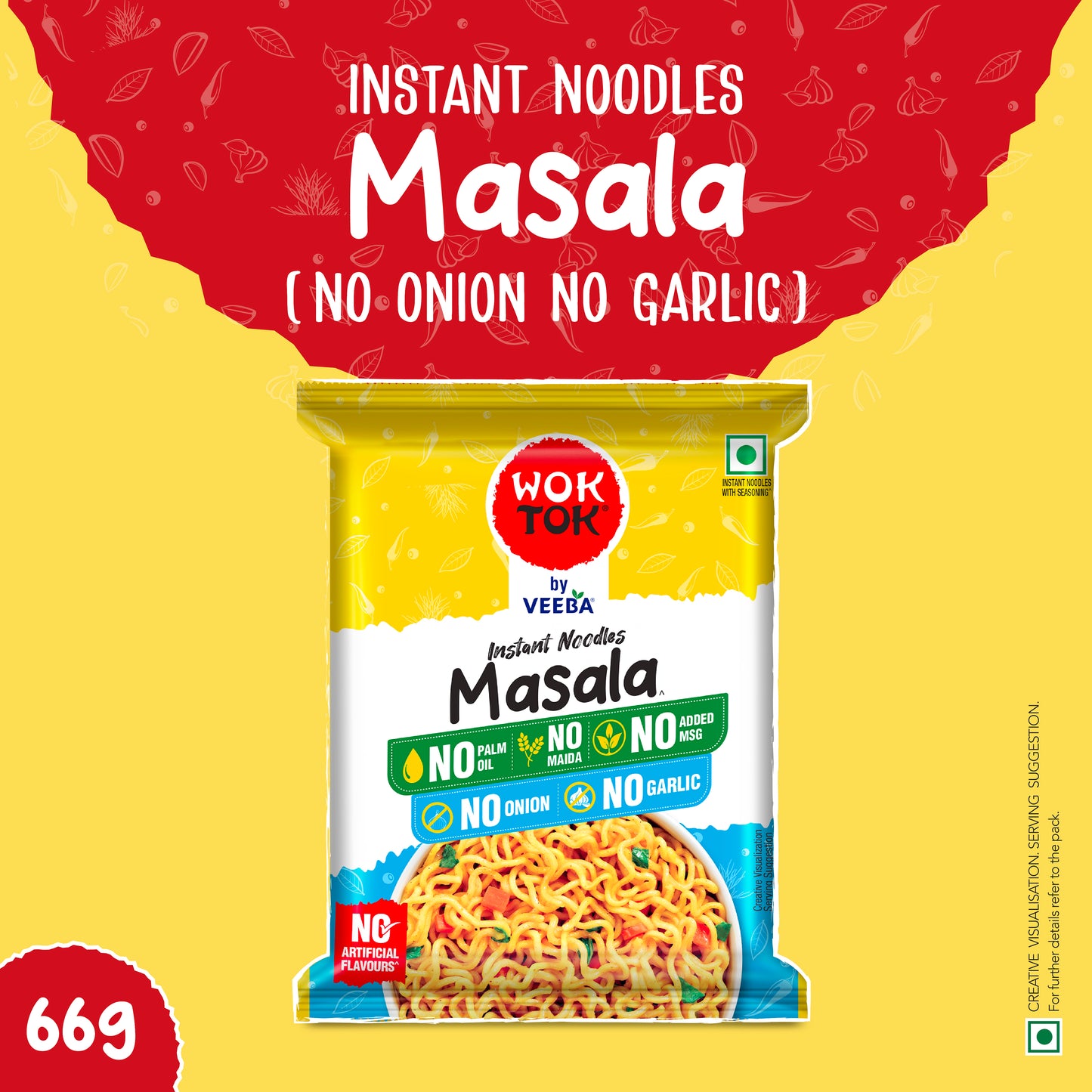 Masala No Onion No Garlic Instant Noodles