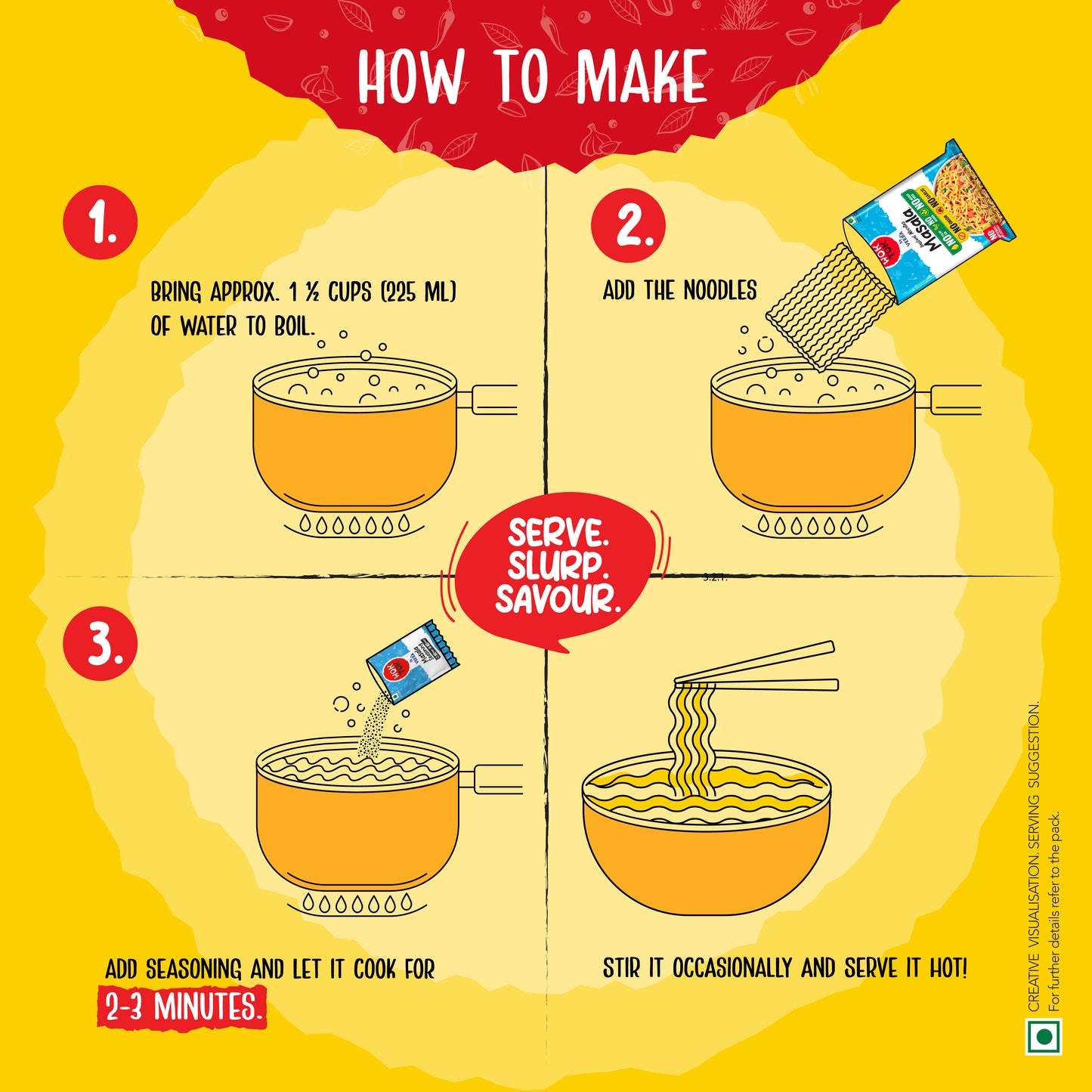 Masala No Onion No Garlic Instant Noodles (66G)