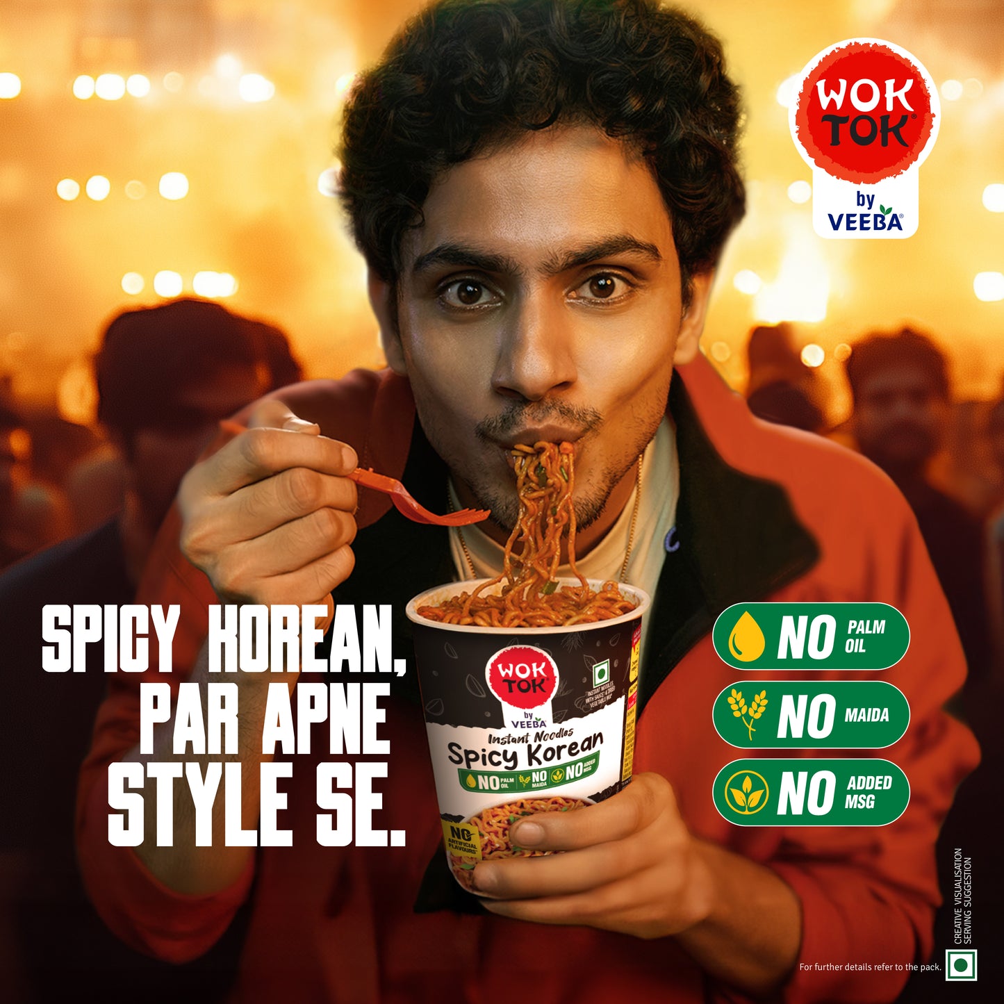 Instant Cup Noodles Spicy Korean