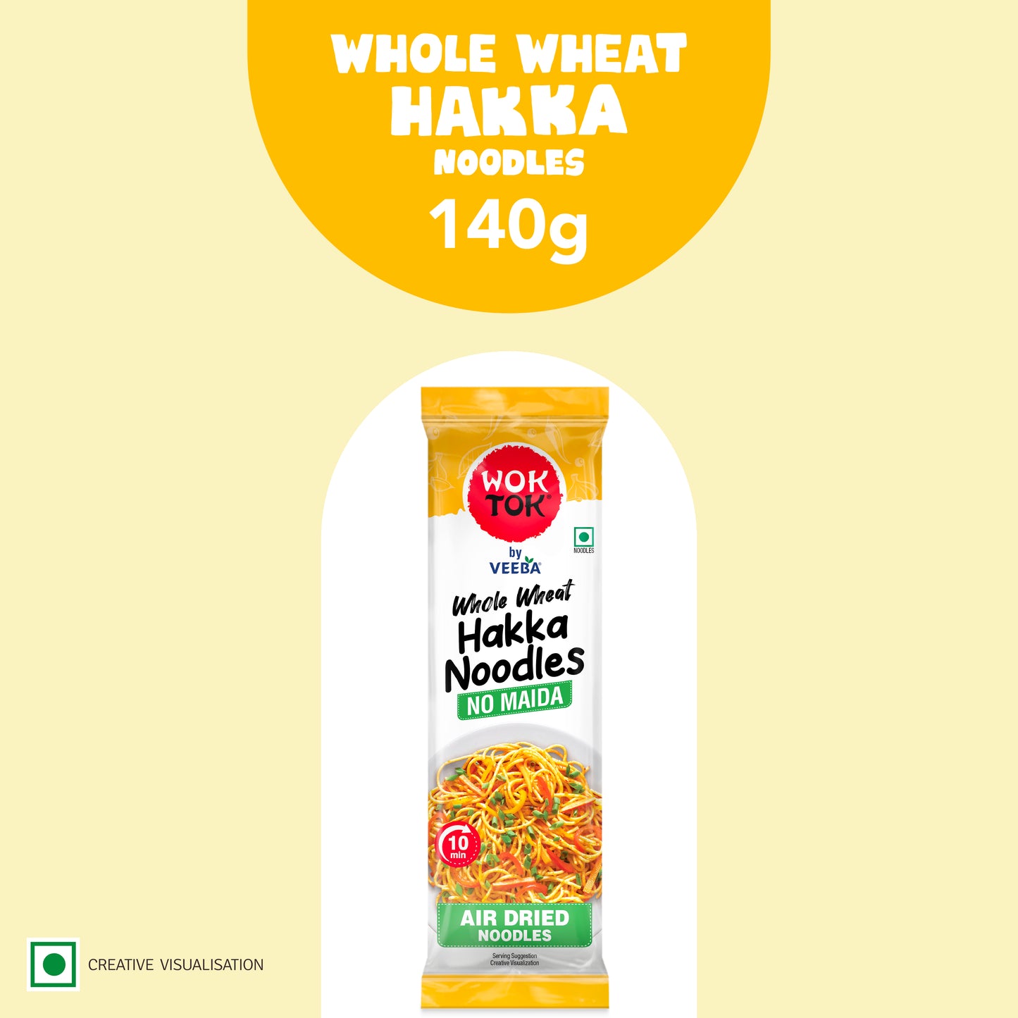 Whole Wheat Hakka Noodles (140G)