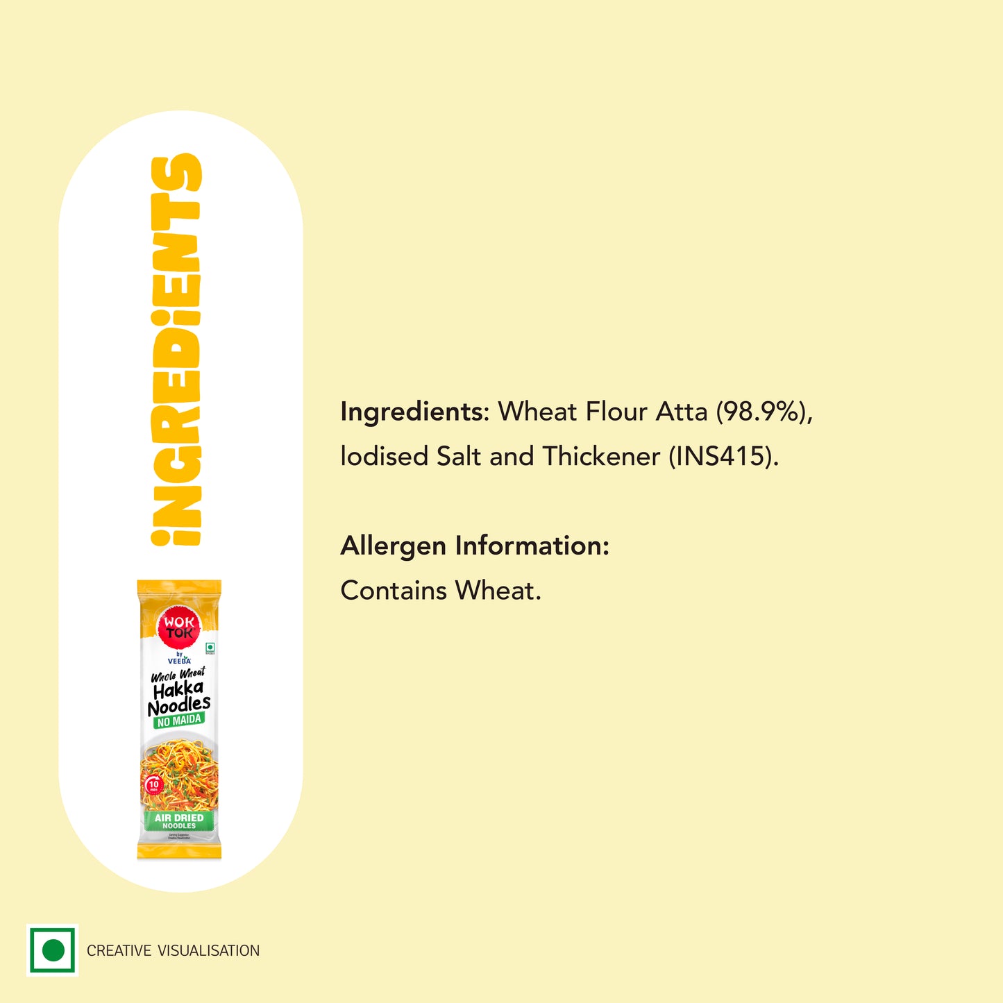Whole Wheat Hakka Noodles (140G)