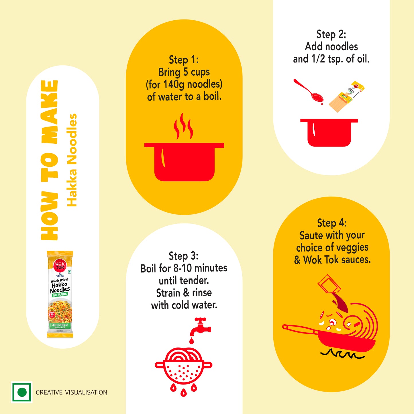 Whole Wheat Hakka Noodles (140G)