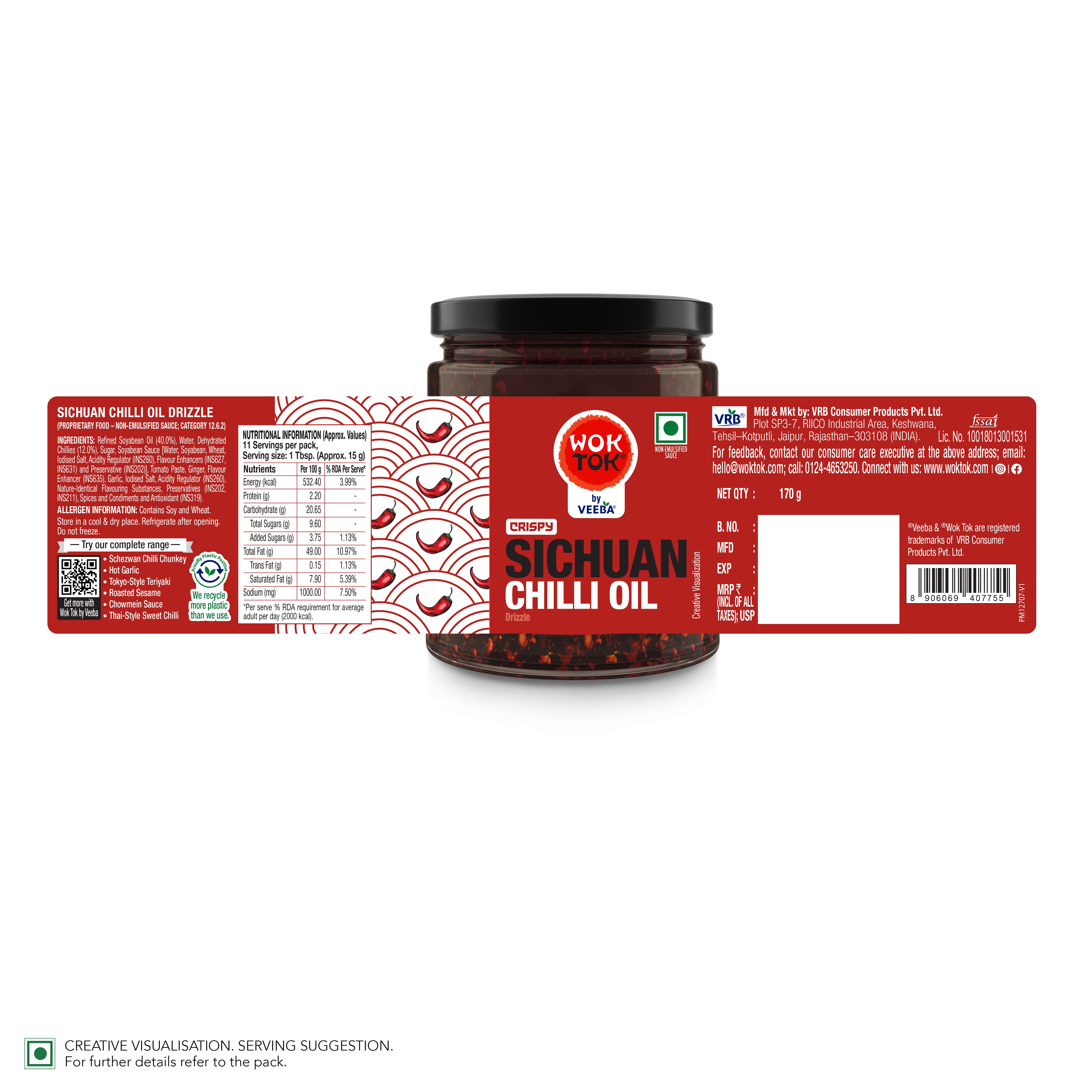 Wok Tok Sichuan Chilli Oil Drizzle 170G – Veeba