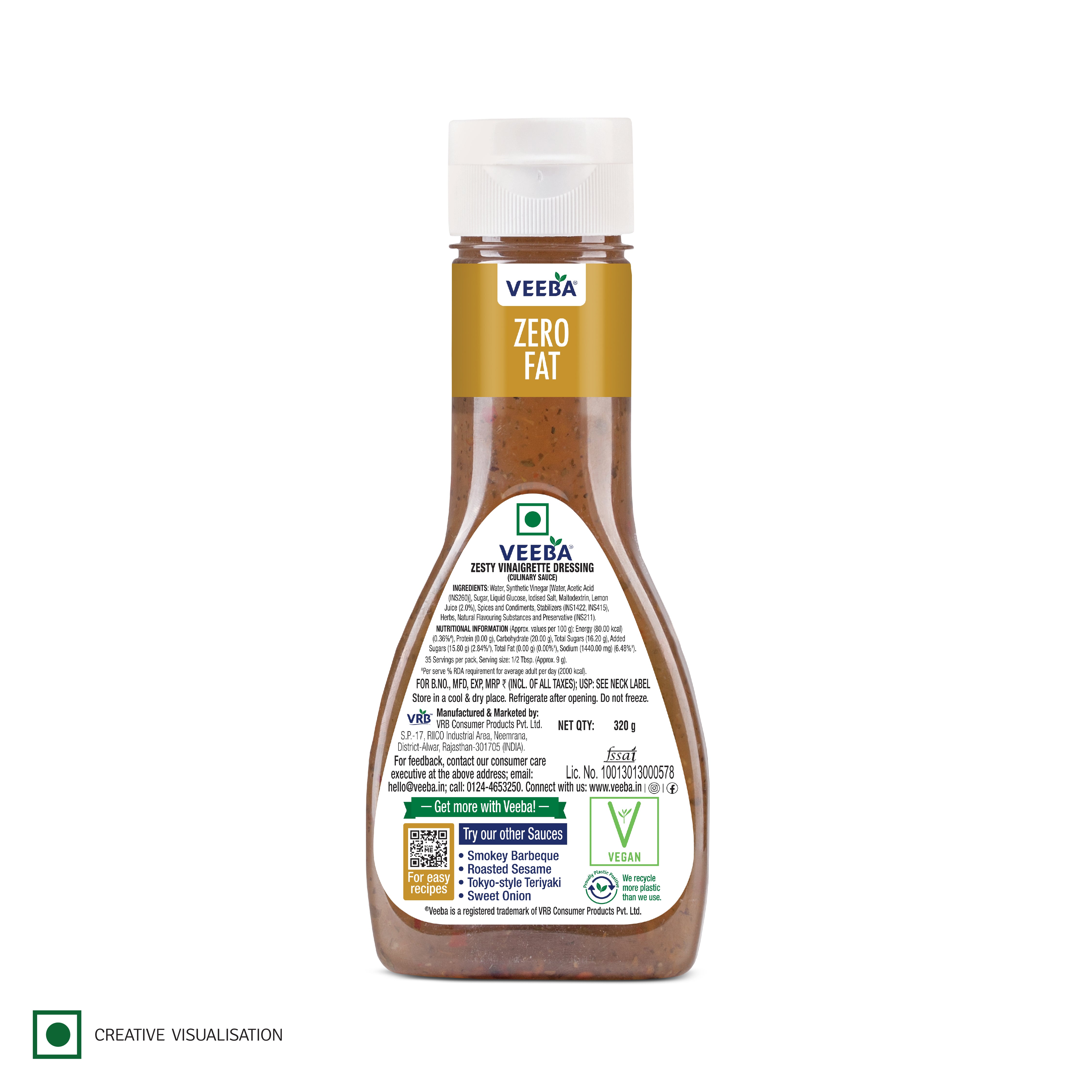 Zesty Vinaigrette Salad Sauce - 320 G | Shop Now at Veeba.in