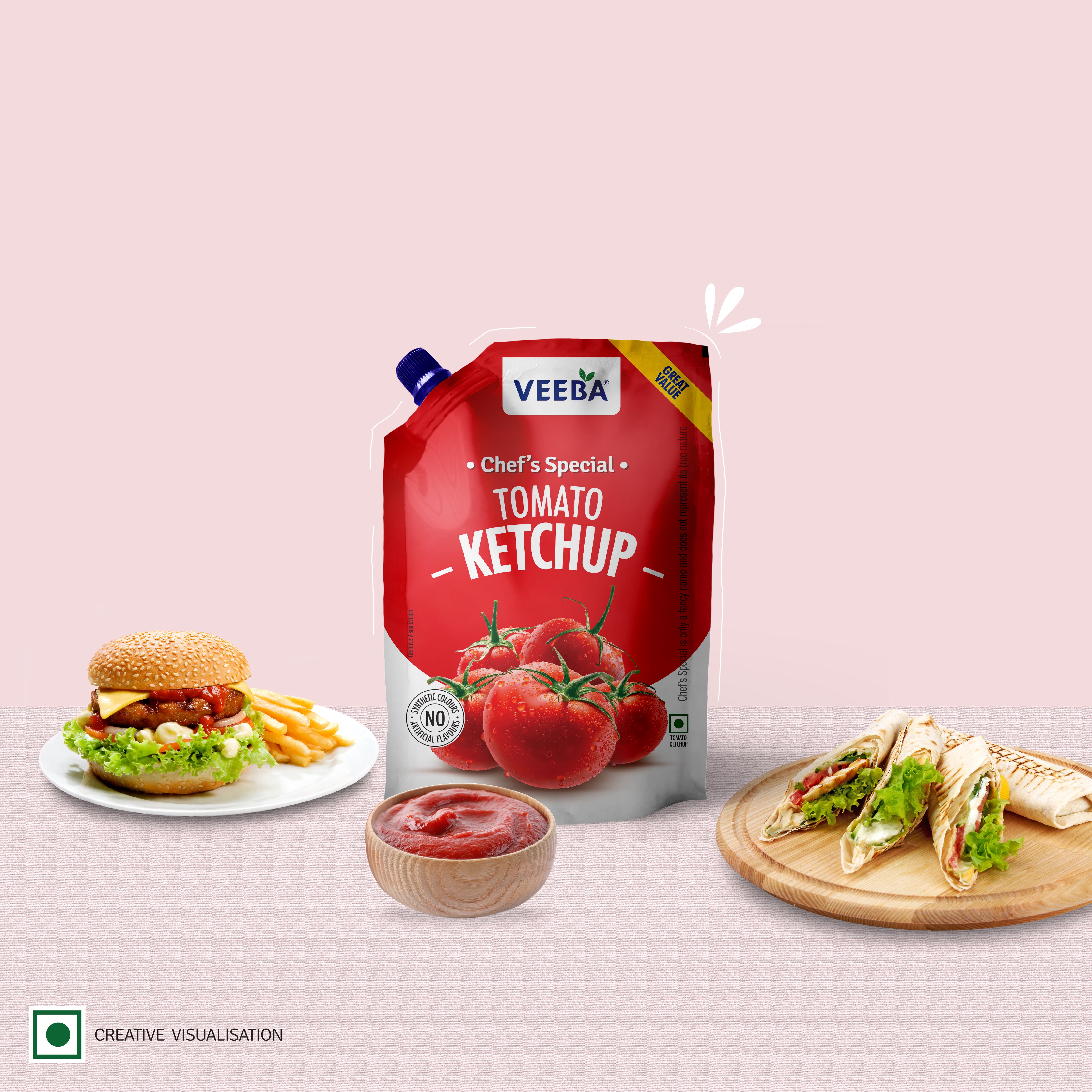 Veeba Chef’s Special Tomato Ketchup (900G)