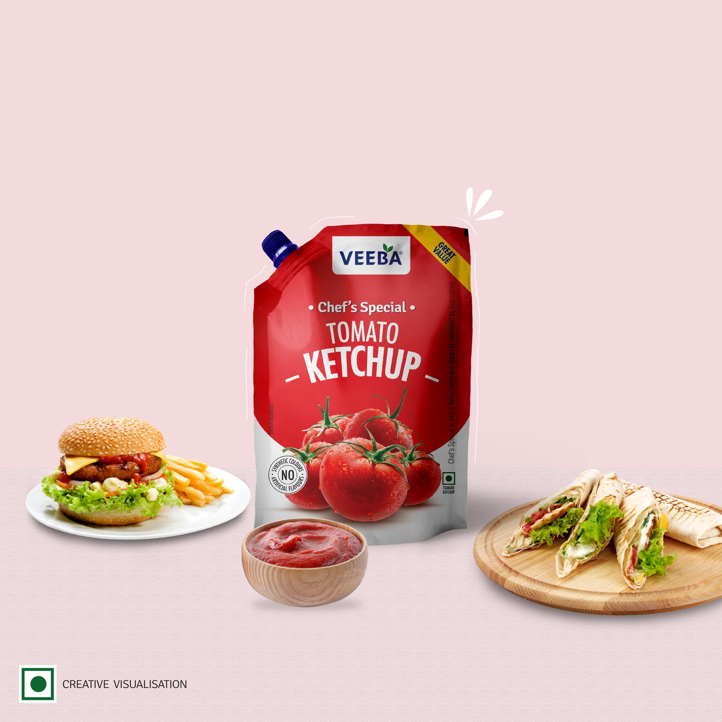 Veeba Chef's Special Tomato Ketchup (900G)