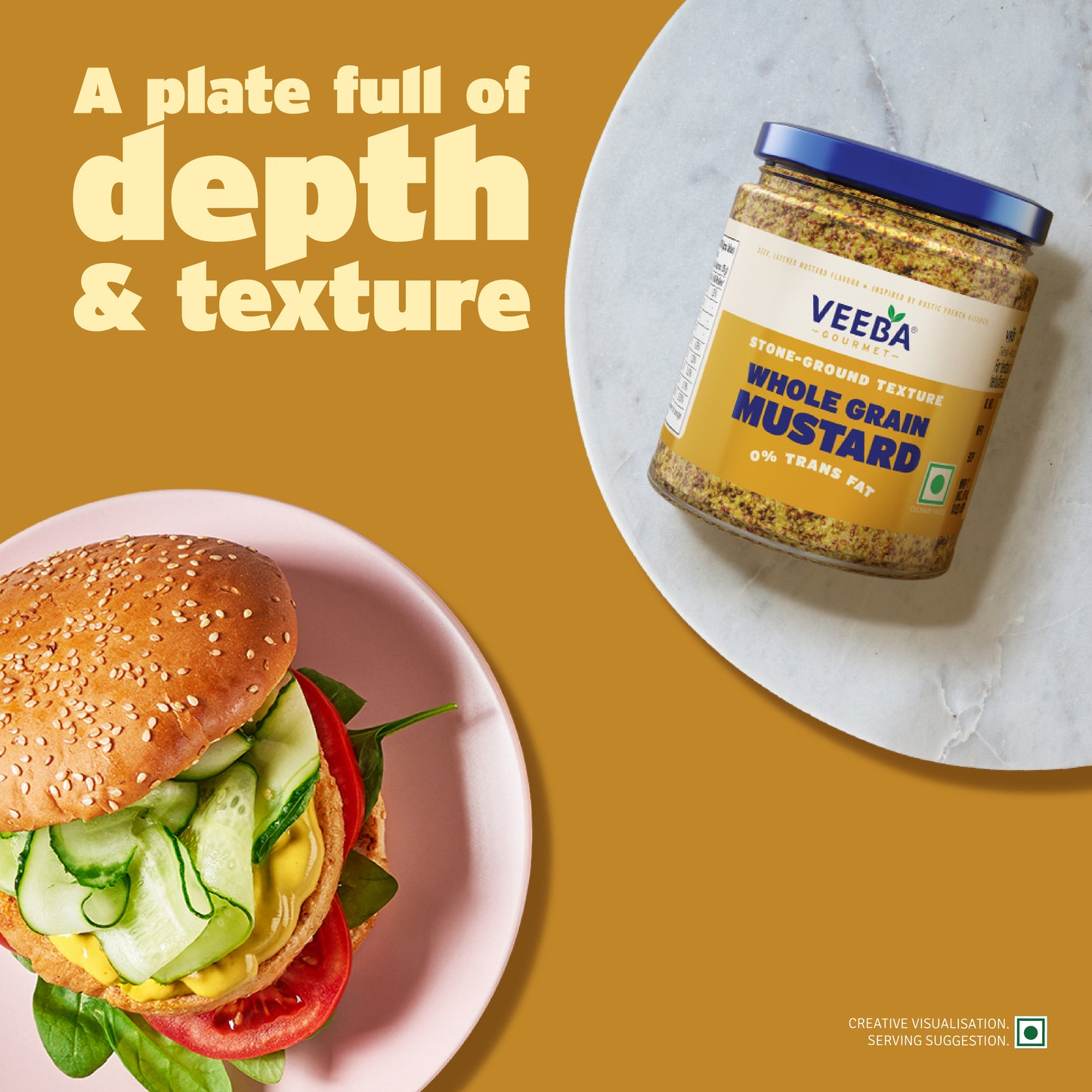 Veeba Gourmet Whole Grain Mustard 200G