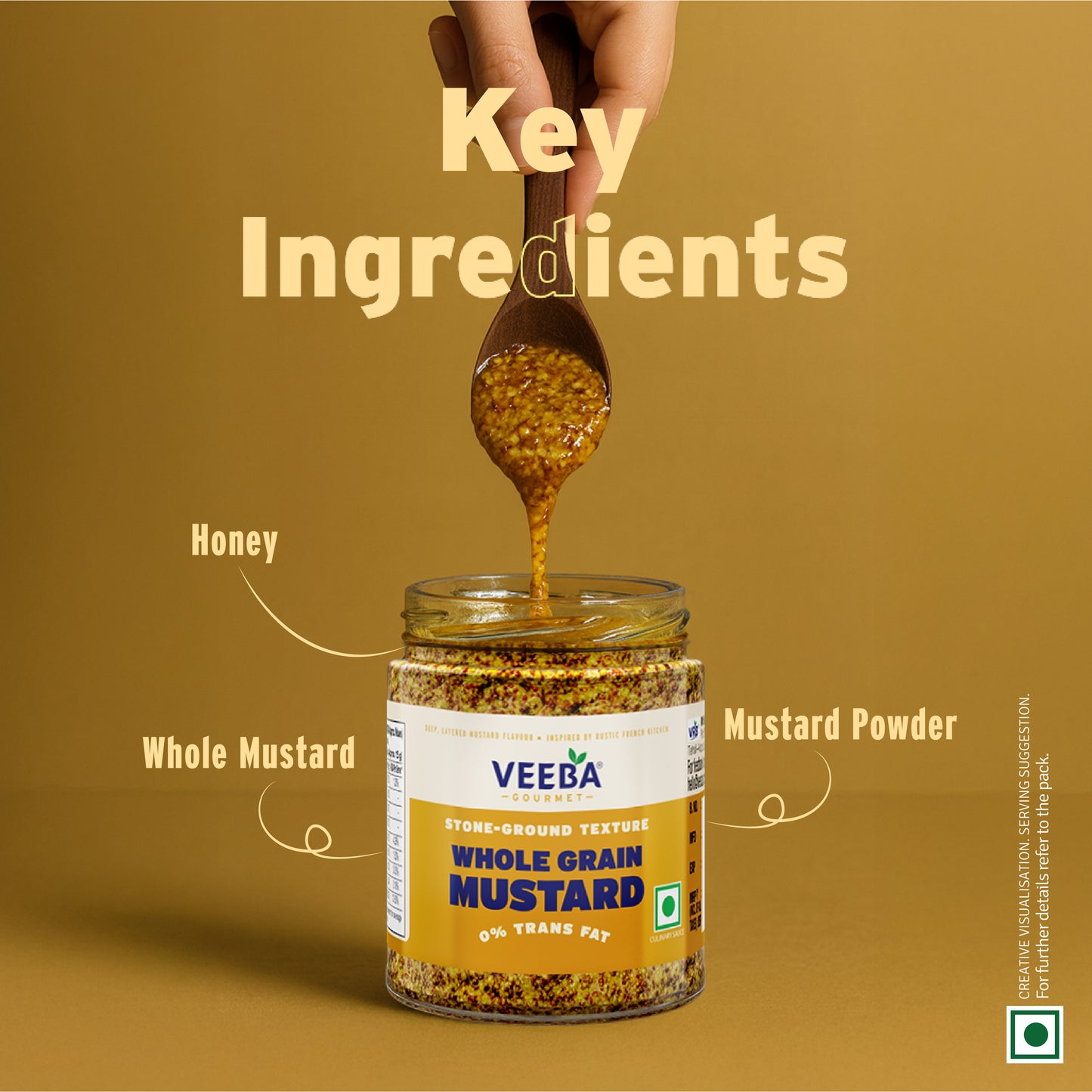 Veeba Gourmet Whole Grain Mustard 200G